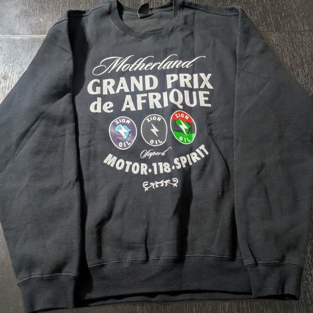 #6 Lupe Fiasco Grand Prix Black Crewneck